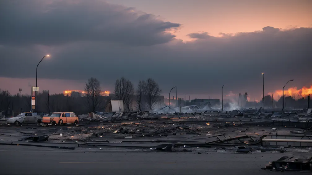 Incendiu major lângă Berlin: o flotă de furgonete de livrare Amazon a ars, pagube de până la 1 milion de euro
