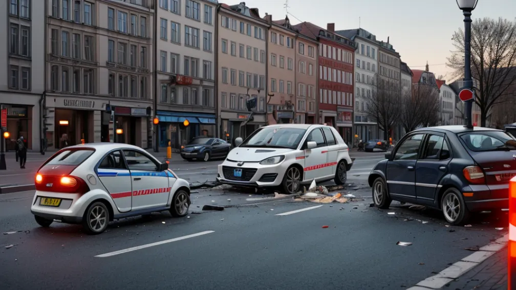Accident grav în Hamburg: Șoferul de scuter, rănit critic, cu leziuni ce-i pun viața în pericol