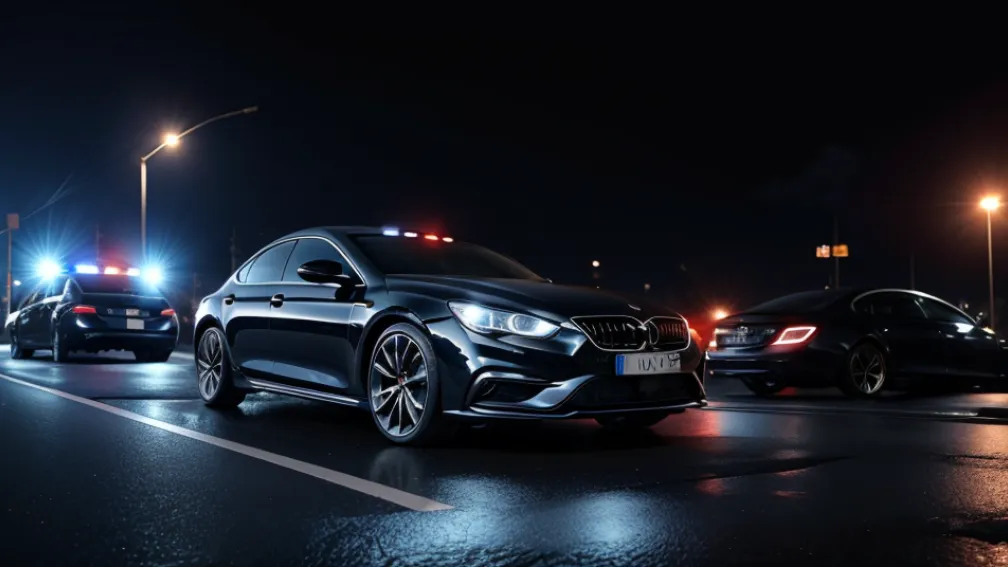 Cursa ilegală de mașini oprită de poliție în Nordenham: Doi tineri la volanul unor BMW