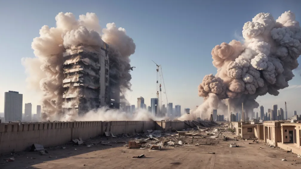 Germania: Blocul "Gigantul Alb" din Duisburg, de 22 de etaje, va fi demolat prin explozie. 2200 de locuitori, evacuați