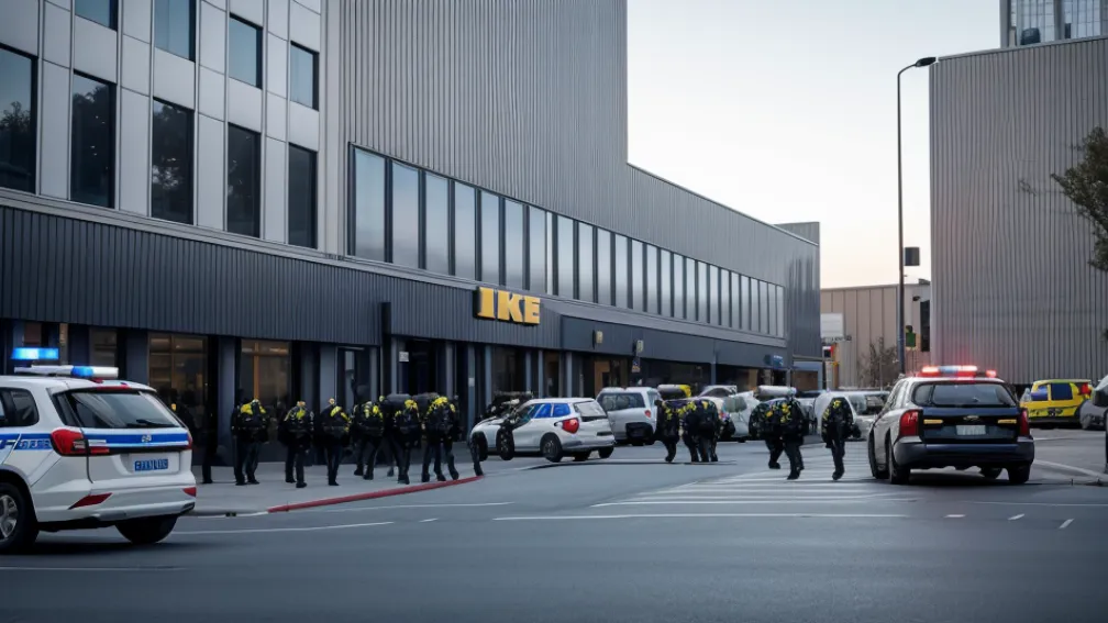 Operațiune de amploare la IKEA Hamburg: Angajat concediat a amenințat că revine înarmat