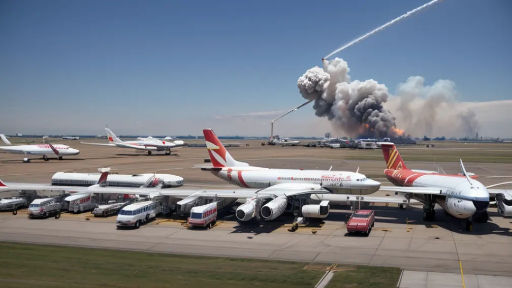 Exercițiu de amploare la aeroportul din Berlin: Simularea unui incendiu la bordul unei aeronave