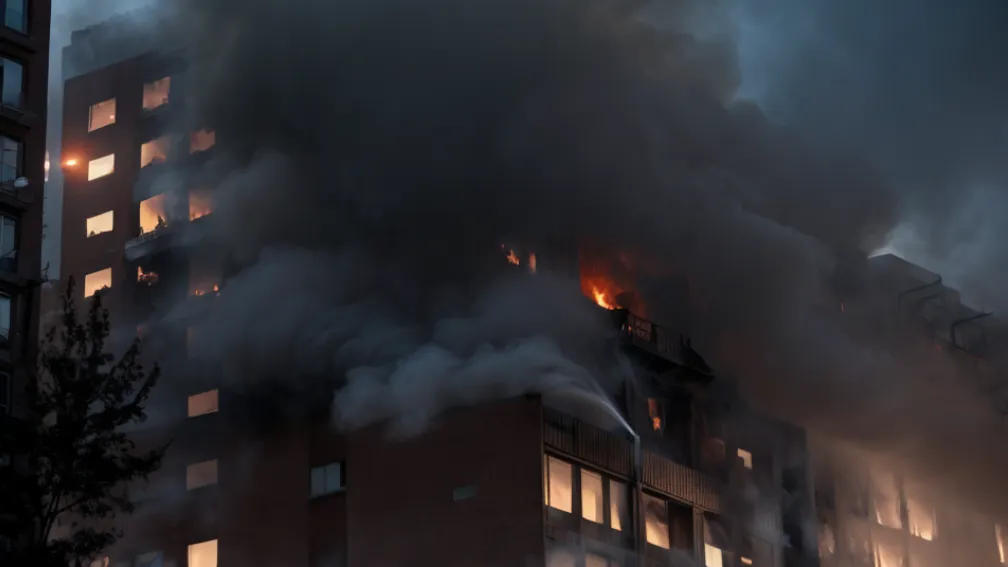 Incendiu puternic în Gelsenkirchen: Pompierii au salvat cinci persoane dintr-o clădire în flăcări