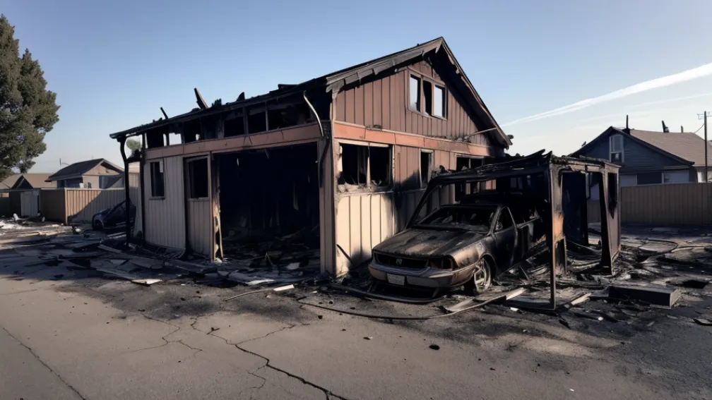 Incendiu major în Bad Kreuznach: un carport a ars, o casă și mașini au fost avariate