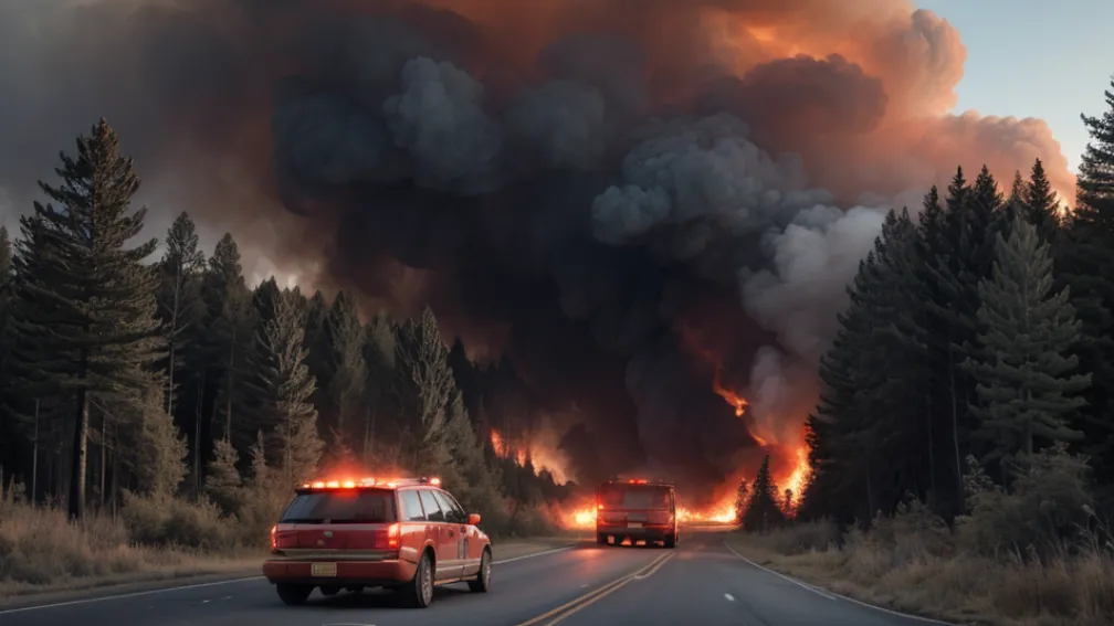 Mașina unui vânător a provocat un incendiu major de pădure în Germania
