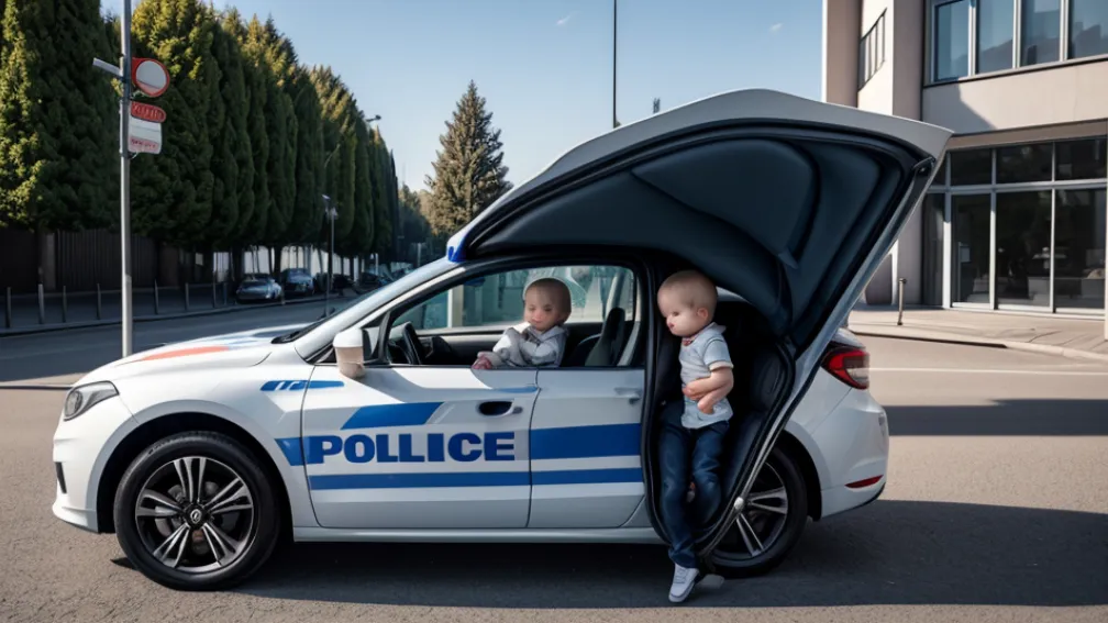 Poliția a salvat un bebeluș blocat într-o mașină încuiată în Zweibrücken