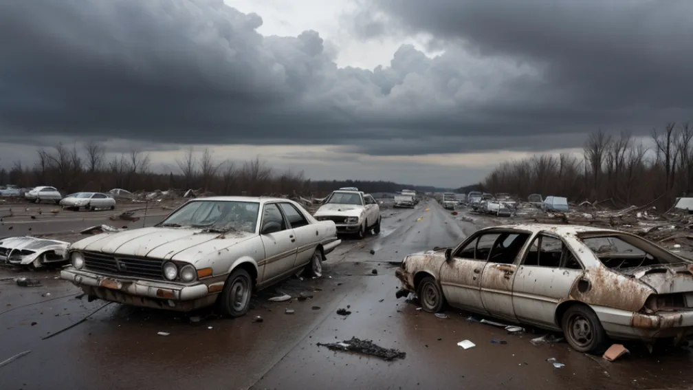 Accident violent pe autostrada A26 lângă Hamburg: BMW M5 a creat un câmp de resturi de 200 de metri