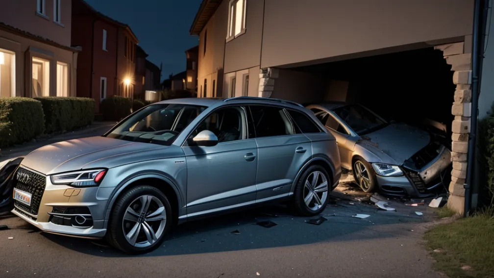 Accident mortal în Germania: Șofer Audi (73 de ani) a murit după ce a intrat într-un zid de casă în Wietzen