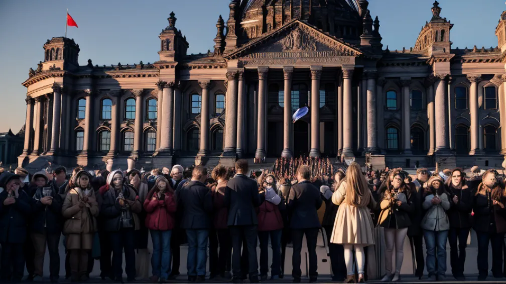 Interviul ARD cu lidera AfD Alice Weidel, perturbat de proteste zgomotoase lângă Reichstag în Berlin