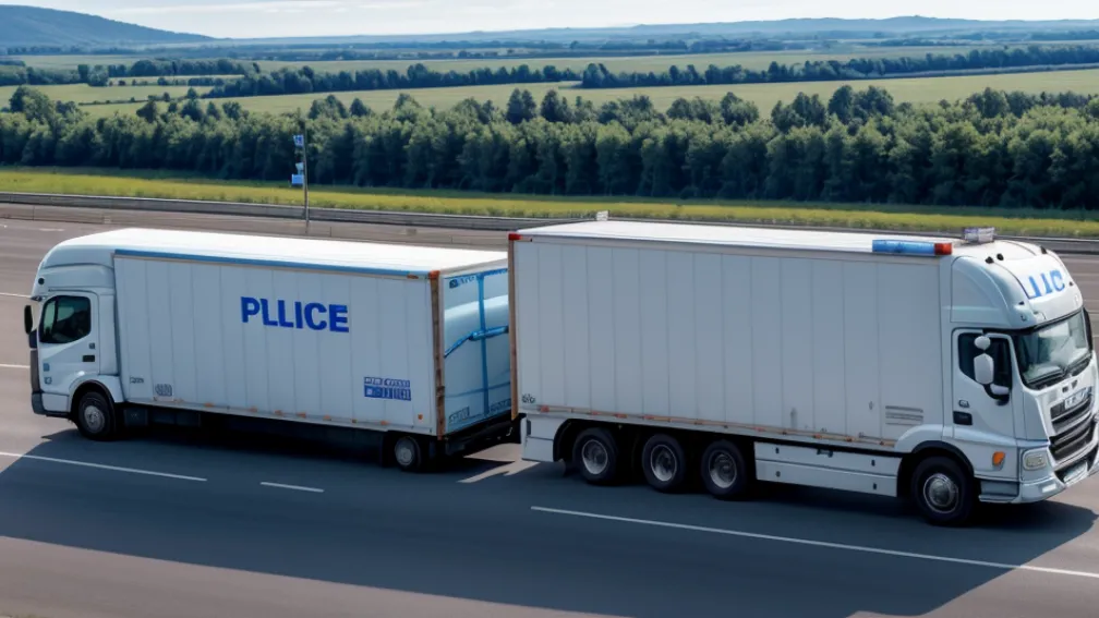 Camion cu alimente perisabile oprit de poliție în Germania: Risc major pe autostrada A61 din cauza temperaturii necorespunzătoare