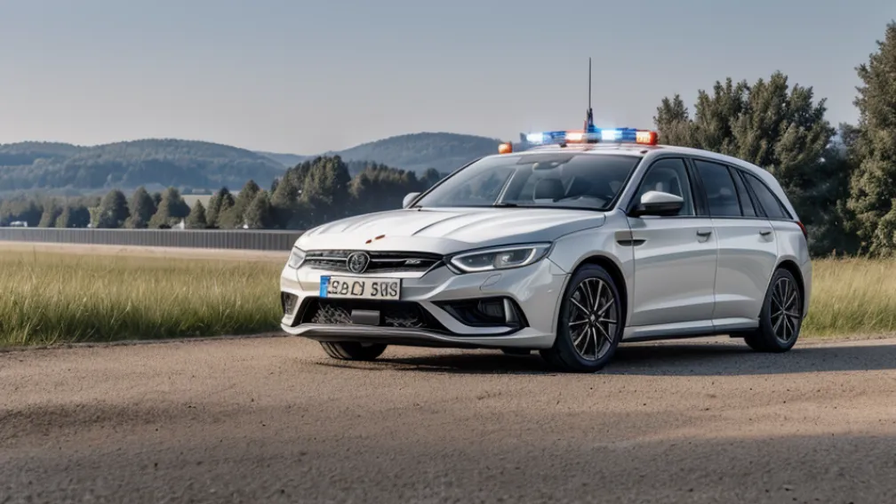Poliția din Heidelberg a salvat o barză epuizată de pe marginea autostrăzii B37