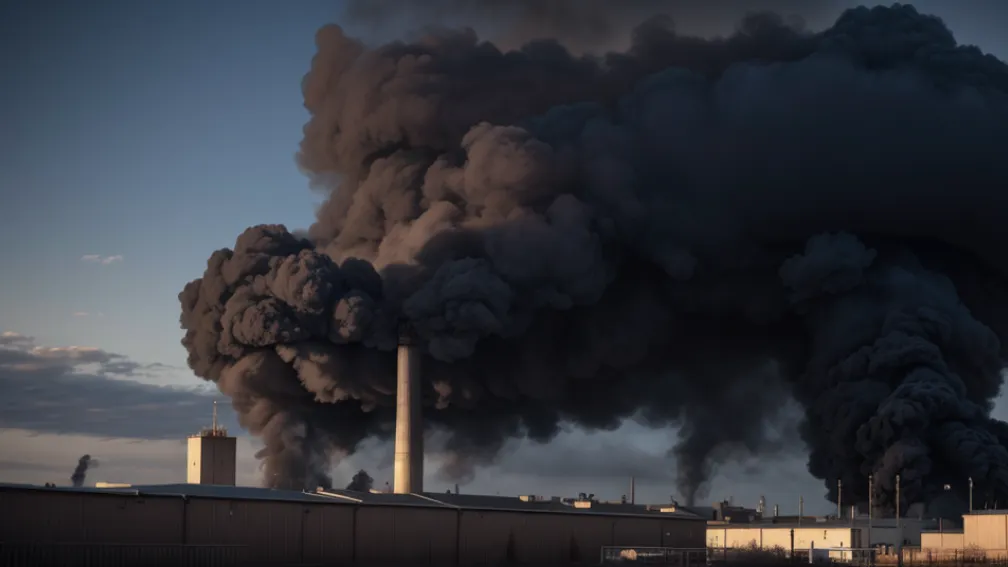 Incendiu major la un depozit de vopsele din Bremen: Pompierii avertizează privind un nor toxic deasupra orașului