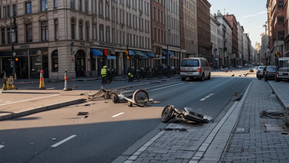 Incident grav în Darmstadt: Un ciclist a rănit serios un bătrân și a fugit