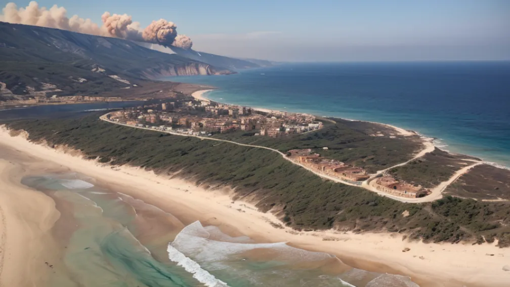 Incendiu masiv în Sardinia: Garda de Coastă a salvat peste 100 de turiști de pe plajă