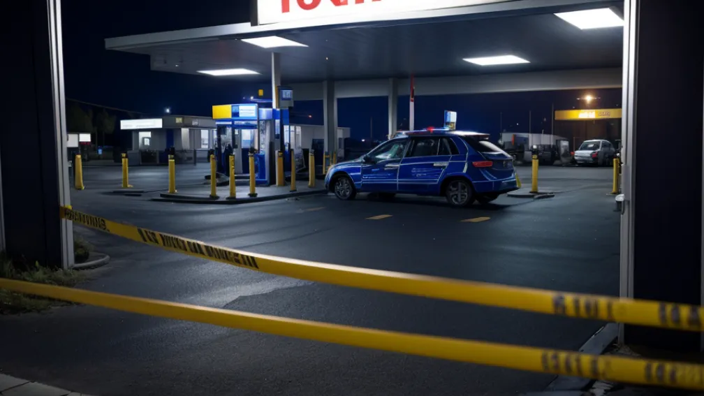 Jaf armat la o benzinărie din Recklinghausen: Trei suspecți, arestați de poliție