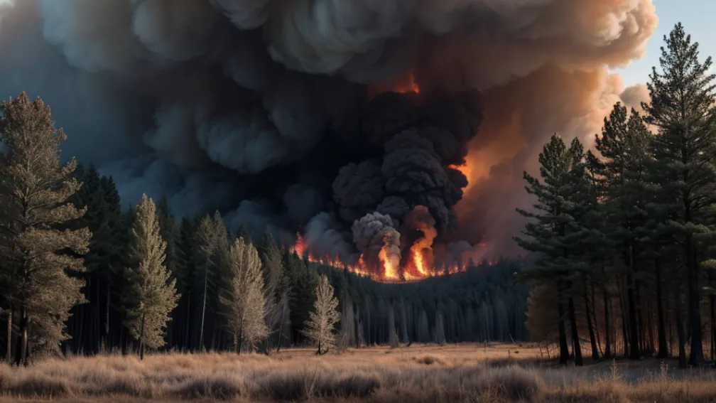 Incendiu masiv de pădure în Germania: 600 de hectare în flăcări în Saxonia, focul amenință o instalație de biogaz