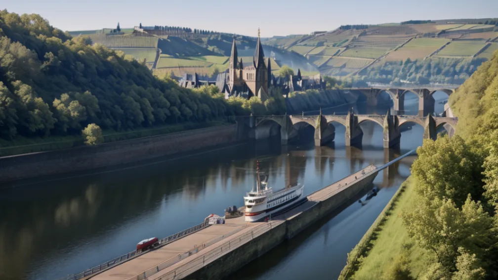 Navă de pasageri a lovit poarta unei ecluze pe râul Mosel, Germania: Sunt răniți