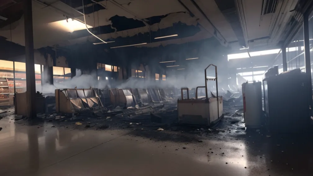 Incendiu devastator la un magazin din Kirchberg: Sistemul de răcire defect a cauzat pagube de 150.000 de euro
