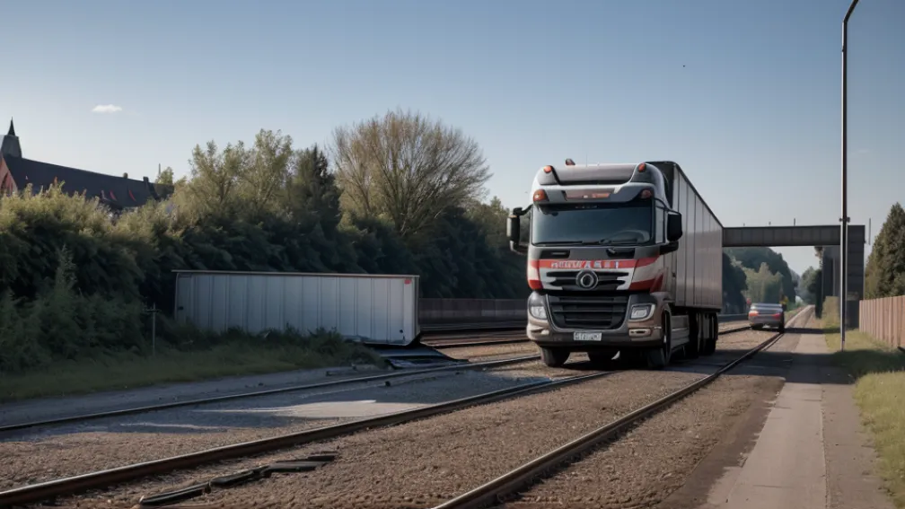Șofer de TIR beat (2,5‰) a avariat tunel și camionul de 40 de tone în Germania