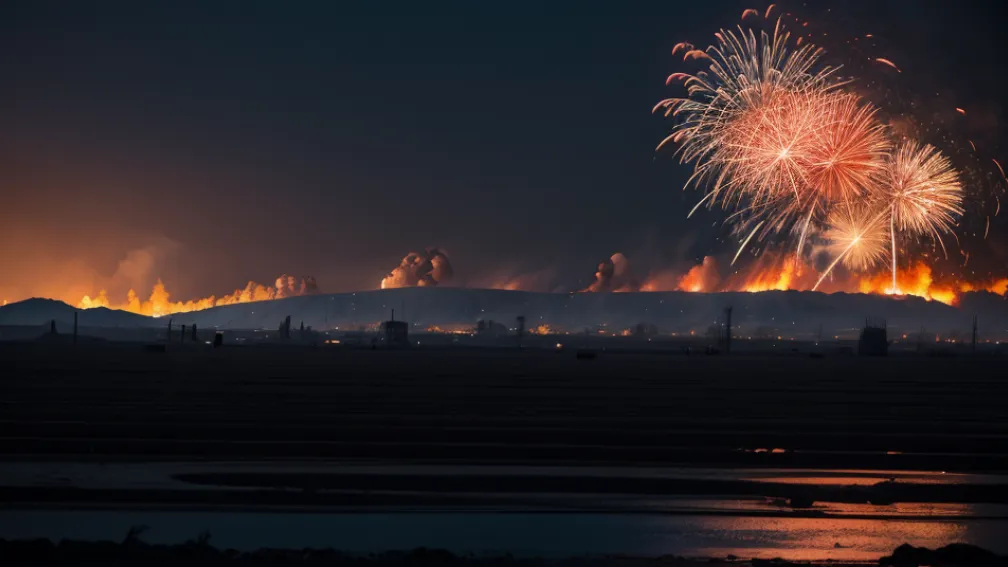 Explozie puternică și incendiu la o fabrică de artificii din California