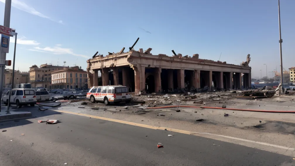 Explozie la o benzinărie din Roma: 45 de răniți