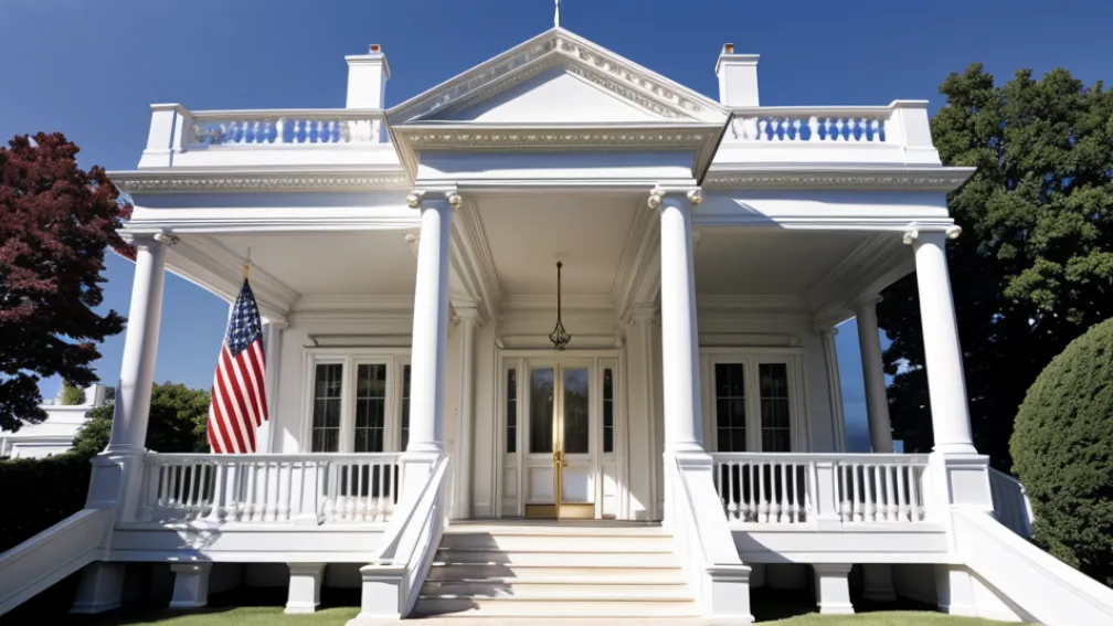 Donald și Melania Trump au surprins cu un sărut rar la Casa Albă