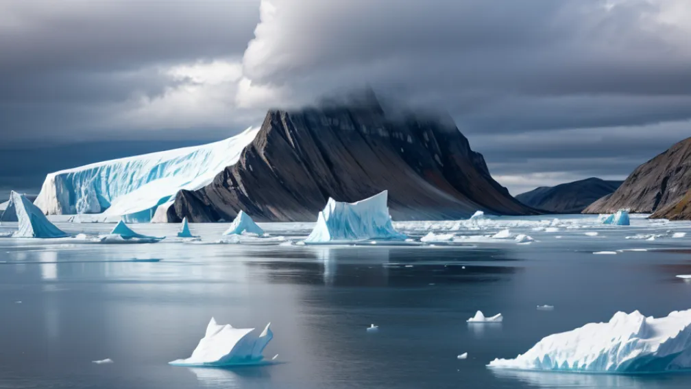 Pericol uriaș în Groenlanda: Un iceberg gigantic amenință un sat cu un tsunami mortal