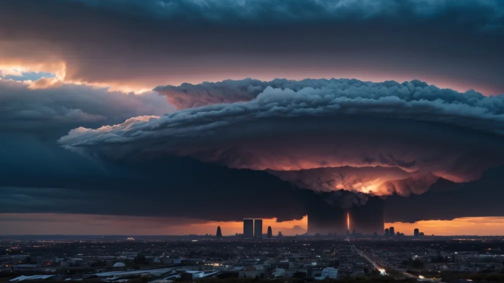 Fenomen Meteorologic Spectaculos: O Supercelulă Gigantică Deasupra Orașului Reutlingen din Germania