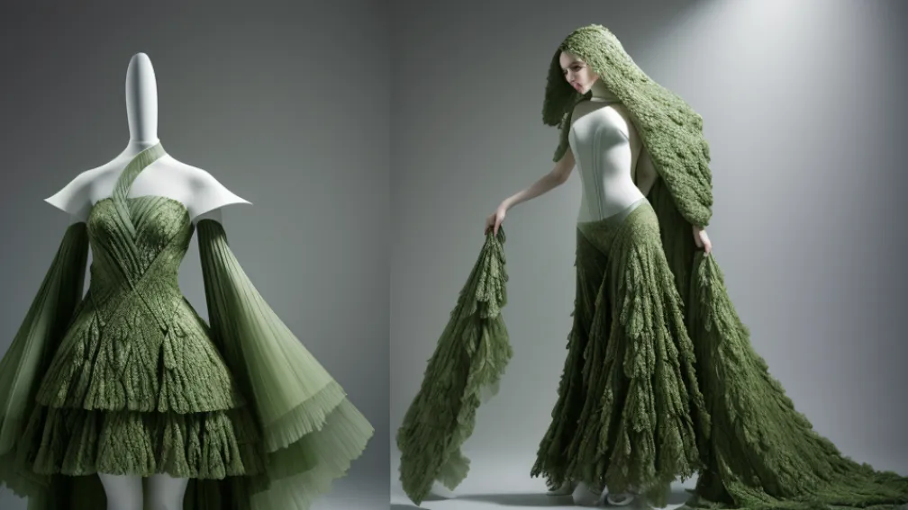 Inovație în modă: Caroline Zimbalist transformă algele marine în piese de haute couture