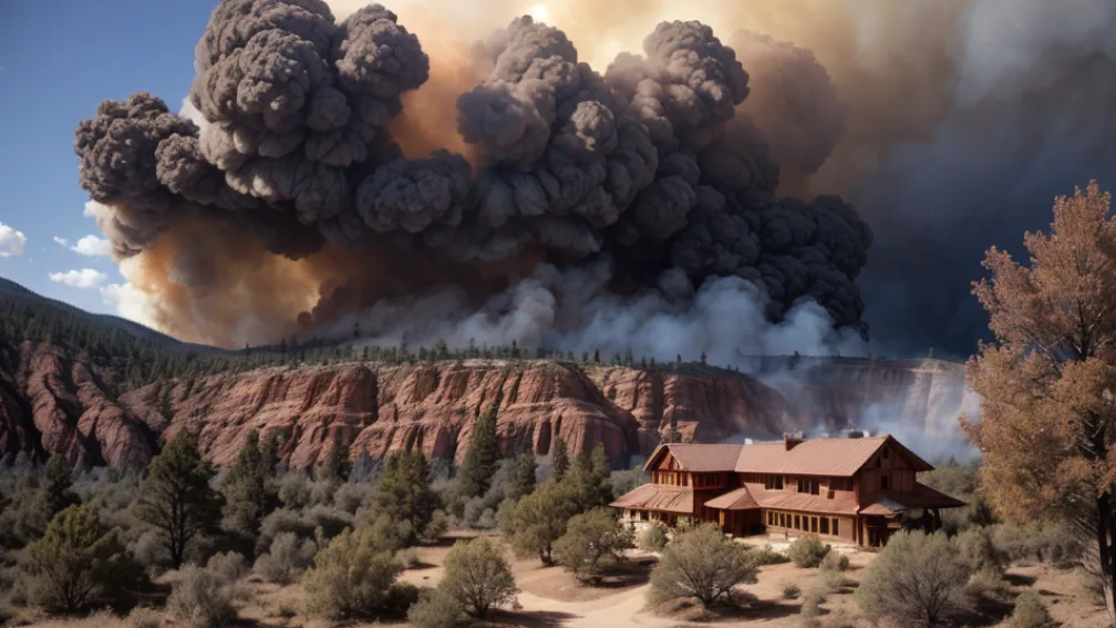 Incendiu devastator în Grand Canyon: Un hotel istoric, ars din temelii, sute de evacuați și o parte a parcului închisă