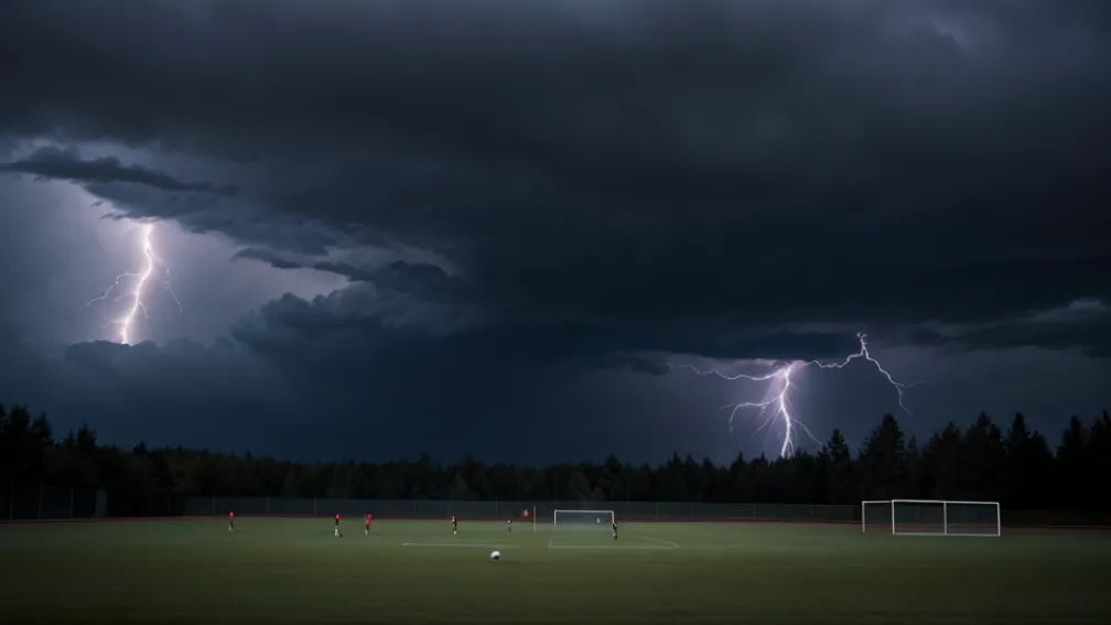 Fulger la antrenament de fotbal în Cehia: Adolescenți răniți, unul în stare gravă