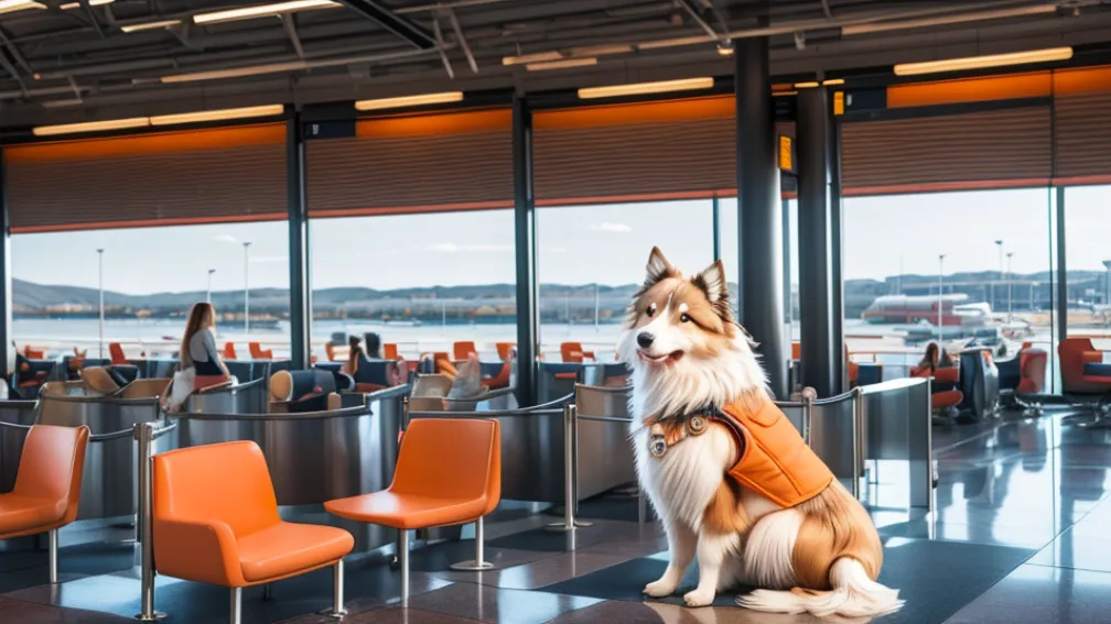 Aeroportul din Oslo introduce câini de terapie pentru a combate frica de zbor