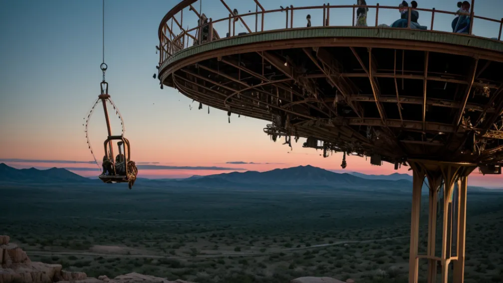 Groază în aer: O atracție gigant s-a rupt într-un parc de distracții din Arabia Saudită