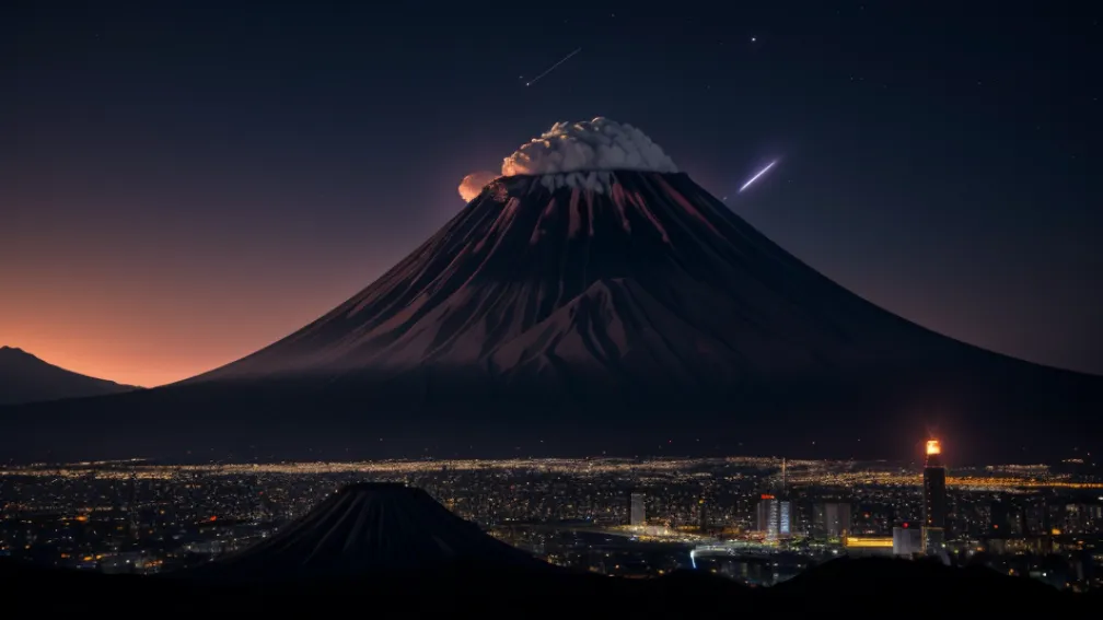Fenomen spectaculos în Japonia: Un meteorit a transformat noaptea în zi deasupra orașului Kagoshima