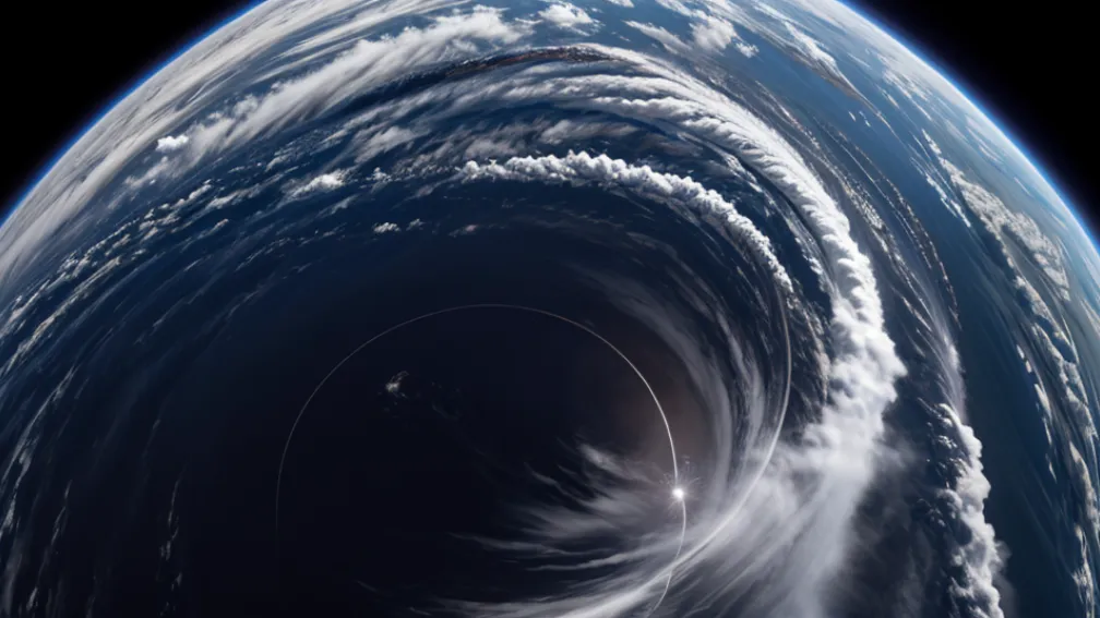 Imagini spectaculoase din spațiu: Mega-uraganul "Erin" se apropie de Coasta de Est a SUA