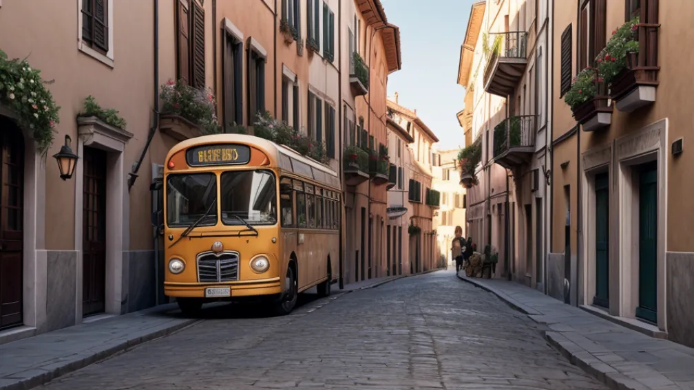 Testul Suprem de Conducere în Italia: Un Autobuz Manenvrează Printre Străzile Înguste din Brescia