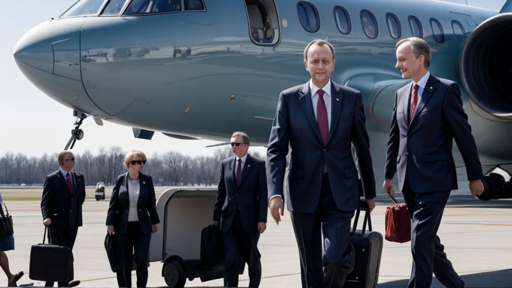 Cancelarul Germaniei, Friedrich Merz, a aterizat la Washington pentru o vizită la Donald Trump