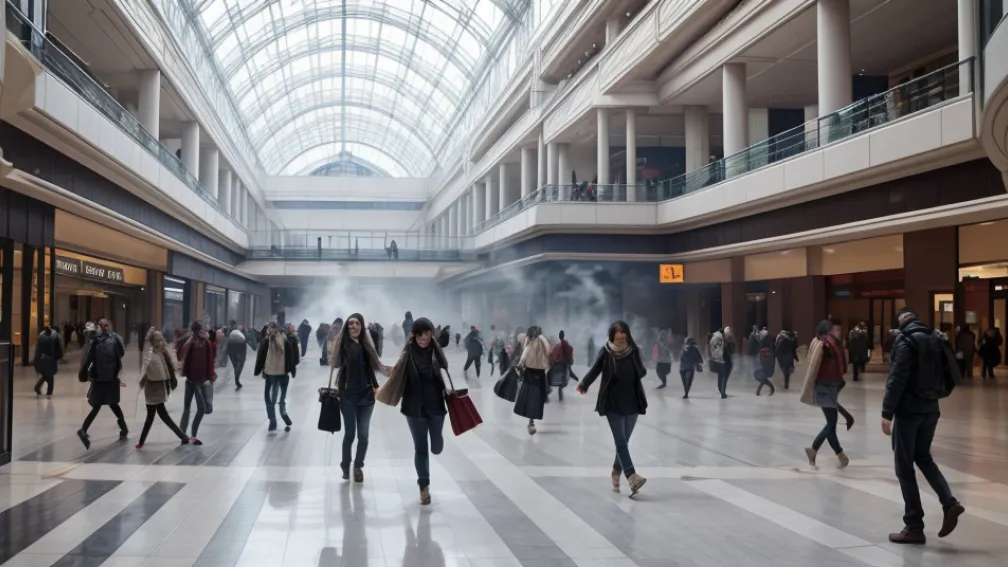 Panică și evacuare: Fum și foc într-un mall din Bangkok, Thailanda
