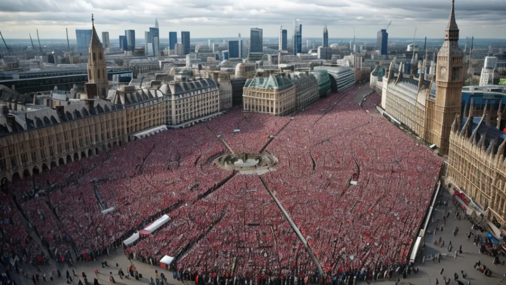 Marea Britanie la punctul de fierbere: Fostul huligan Tommy Robinson mobilizează sute de mii la proteste anti-migrație în Londra