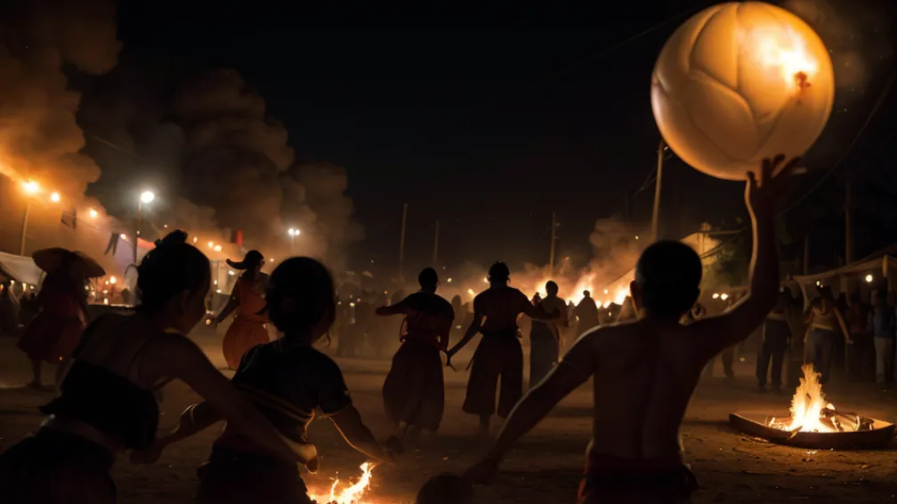 El Salvador: Un sat se transformă într-un infern de foc la Festivalul Bilelor Incendiare