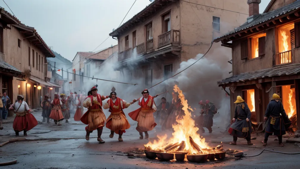 Infern de foc în El Salvador: Un sat întreg s-a transformat într-un spectacol incendiar la festivalul tradițional