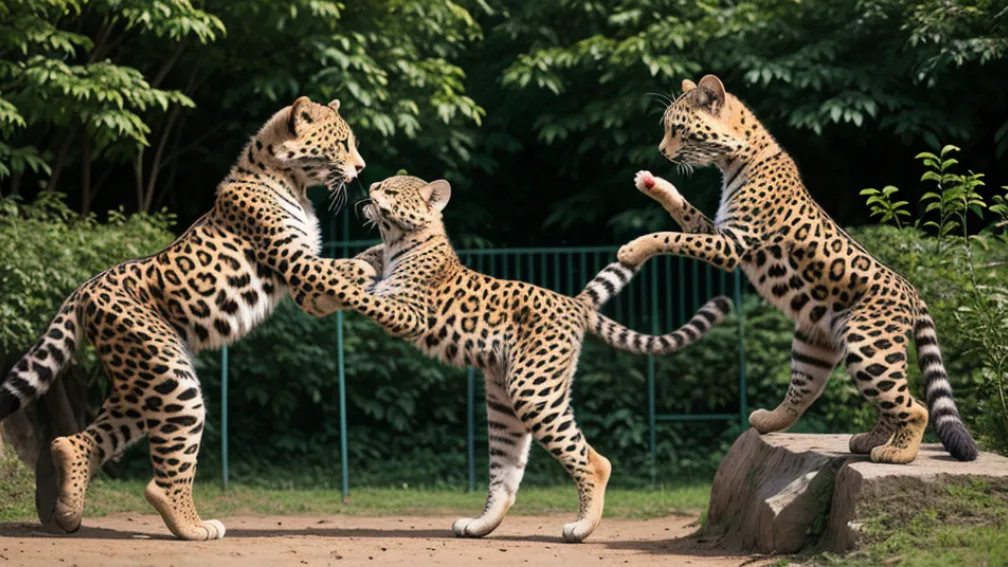 O rază de speranță pentru o specie rară: Doi pui de leopard de Amur s-au născut la grădina zoologică din Chicago
