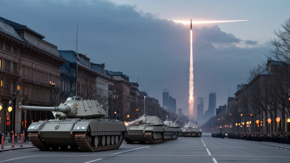 Parada militară grandioasă din China: Rachete hipersonice, tancuri și alianța geopolitică Xi, Putin și Kim