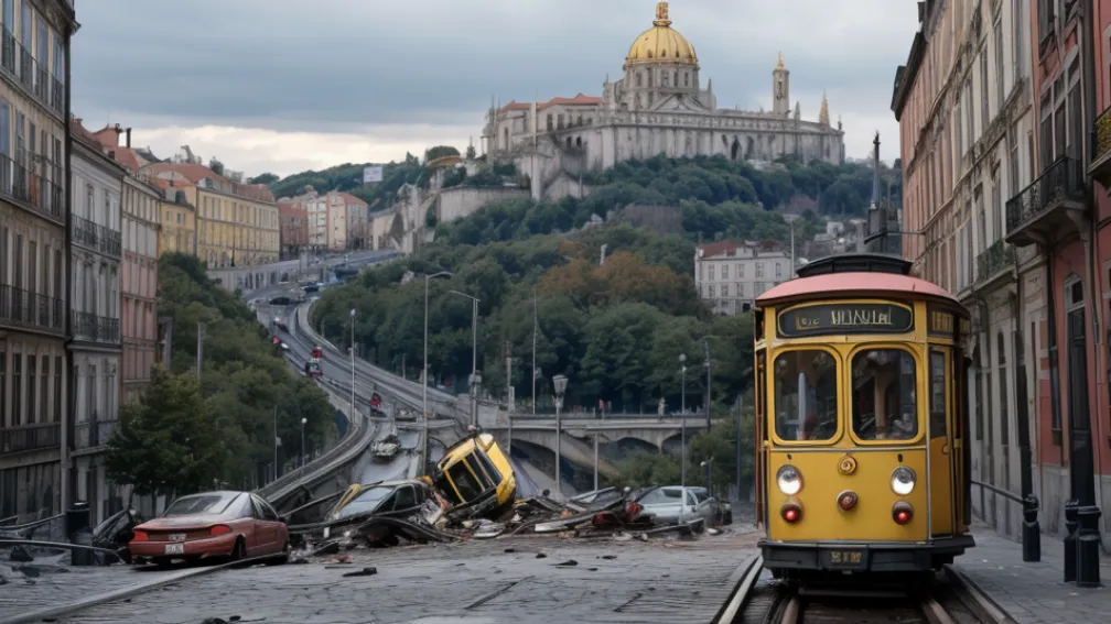Tragedie la Lisabona: Un băiețel german de 3 ani, al cărui tată a murit în accidentul funicularului, s-a agățat cu disperare de un polițist