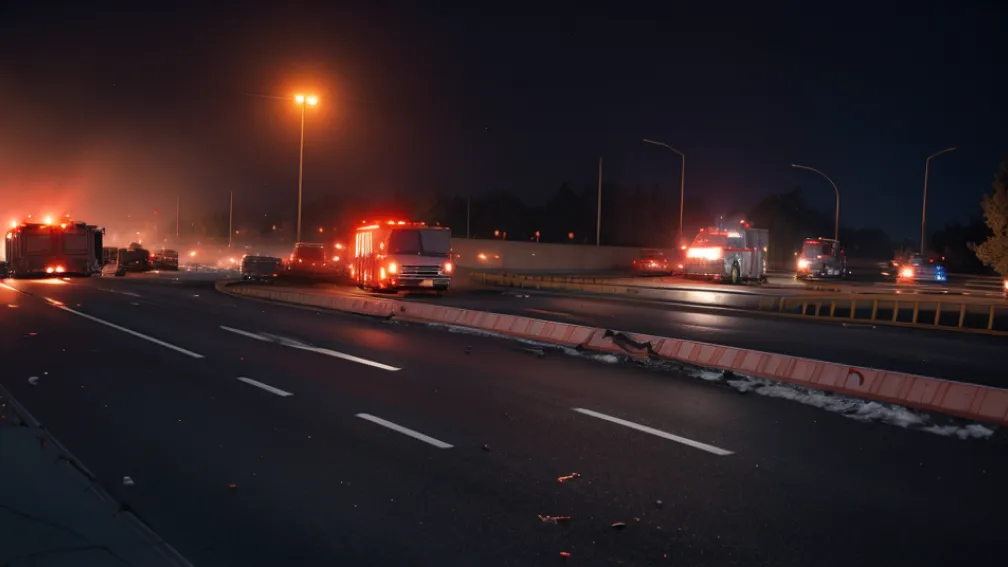 Trei morți într-un accident teribil în Germania: Audi și VW au luat foc pe autostrada A6