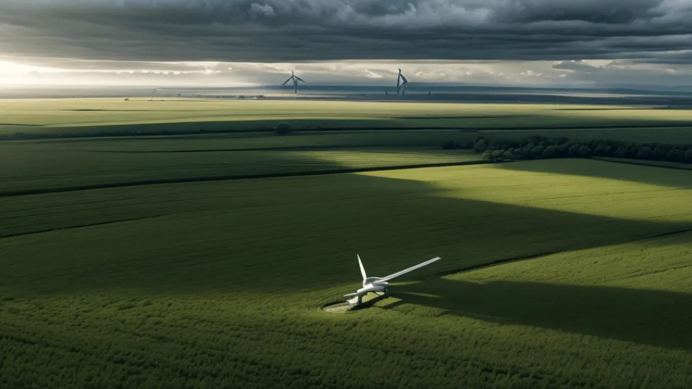 Dezastru în Germania: Capul unei turbine eoliene de 125 de metri s-a prăbușit pe un câmp