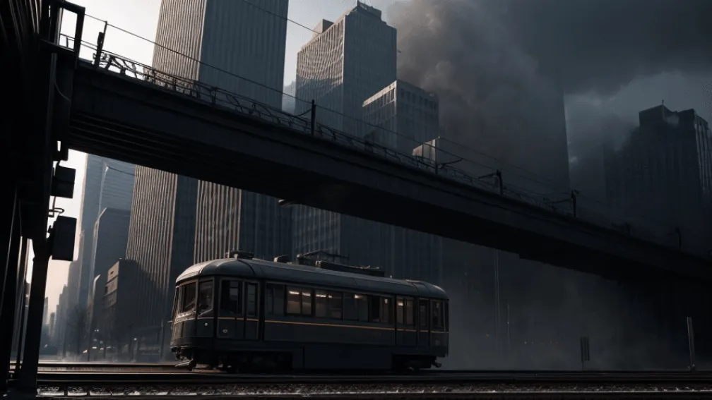 Salvare eroică: O femeie cu căști a căzut pe șine în fața unui tramvai în viteză