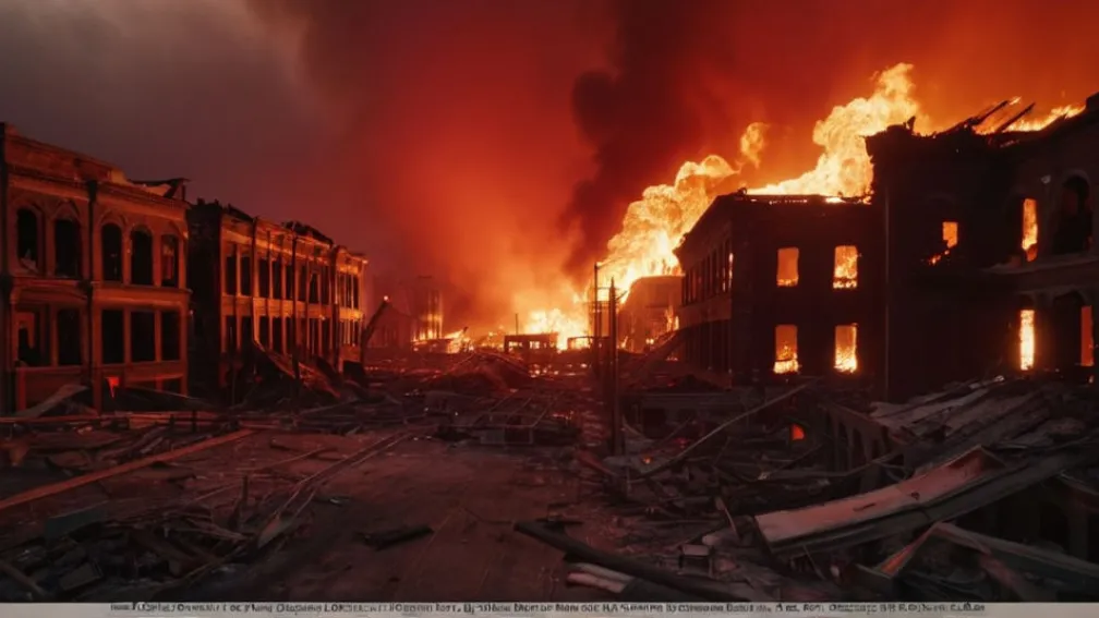 Incendiu devastator în Japonia: Un cartier întreg din Ōita, distrus de flăcări, sute de clădiri afectate