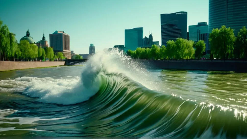 Munchen: Valul legendar Eisbach a fost readus la viață printr-o operațiune secretă