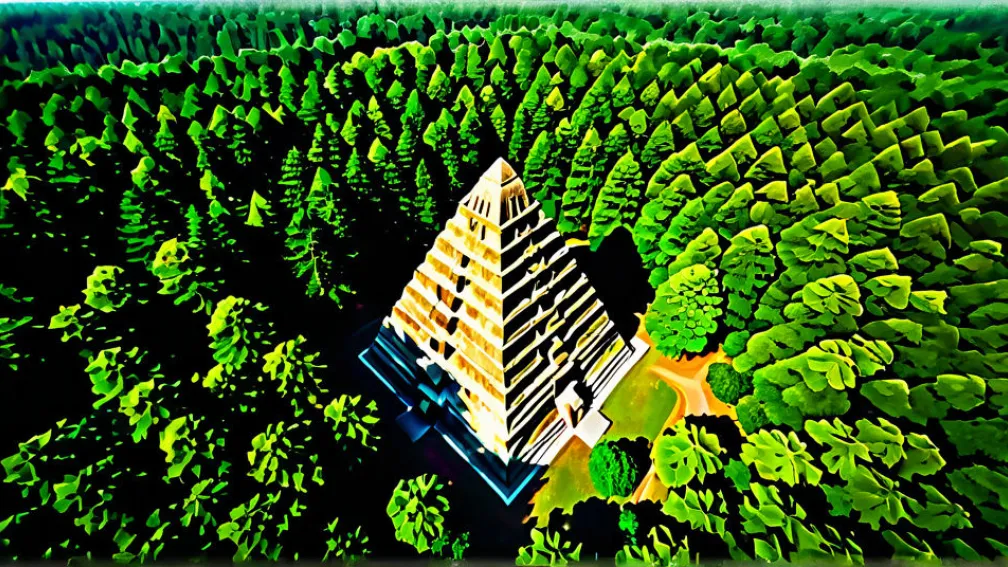 Descoperire Uimitoare: O Piramidă Misterioasă, Filmată cu Drona, Într-o Pădure din Germania